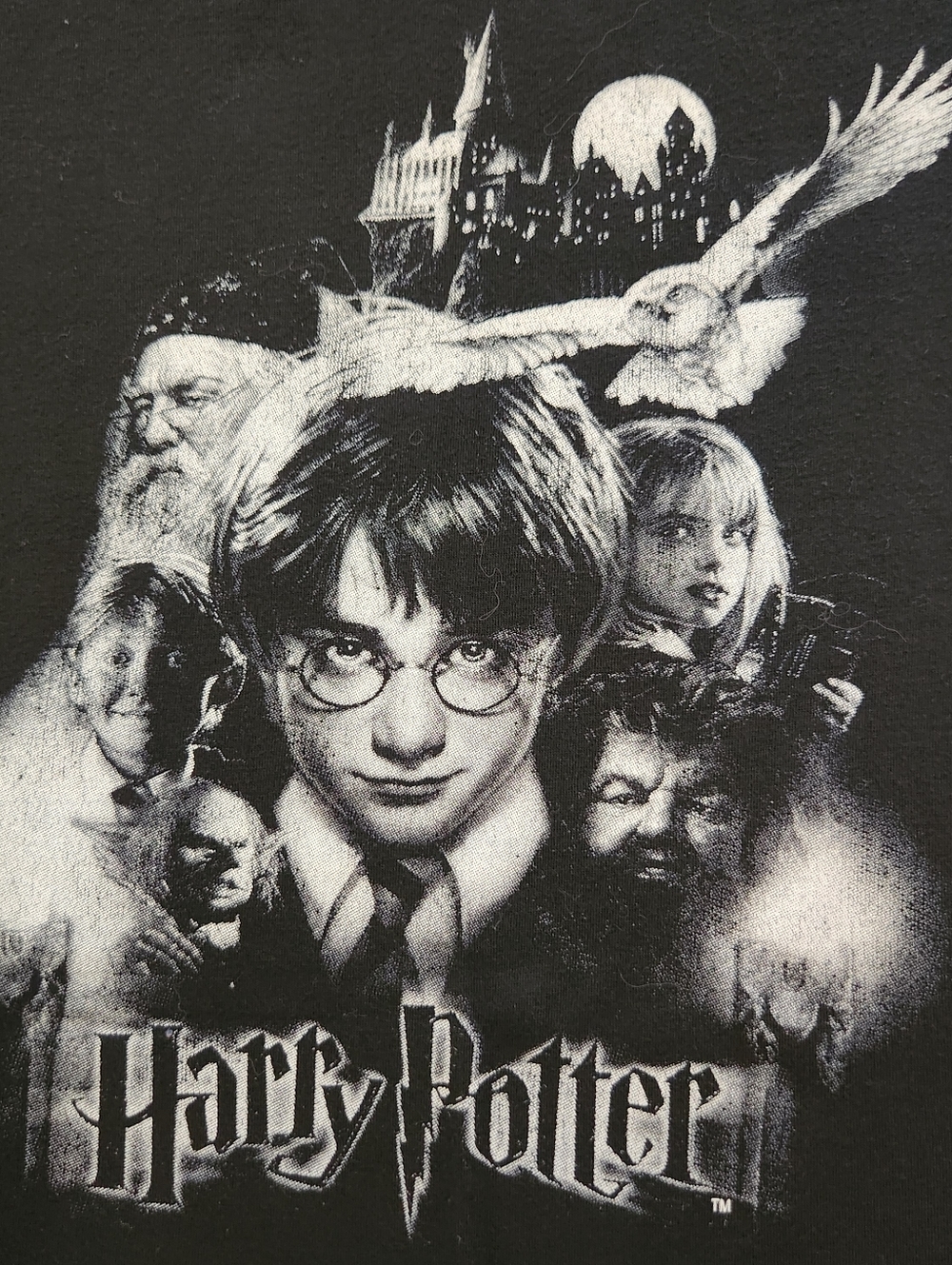 Harry Potter Black Graphic Tee Size Large - Picture 3 of 8